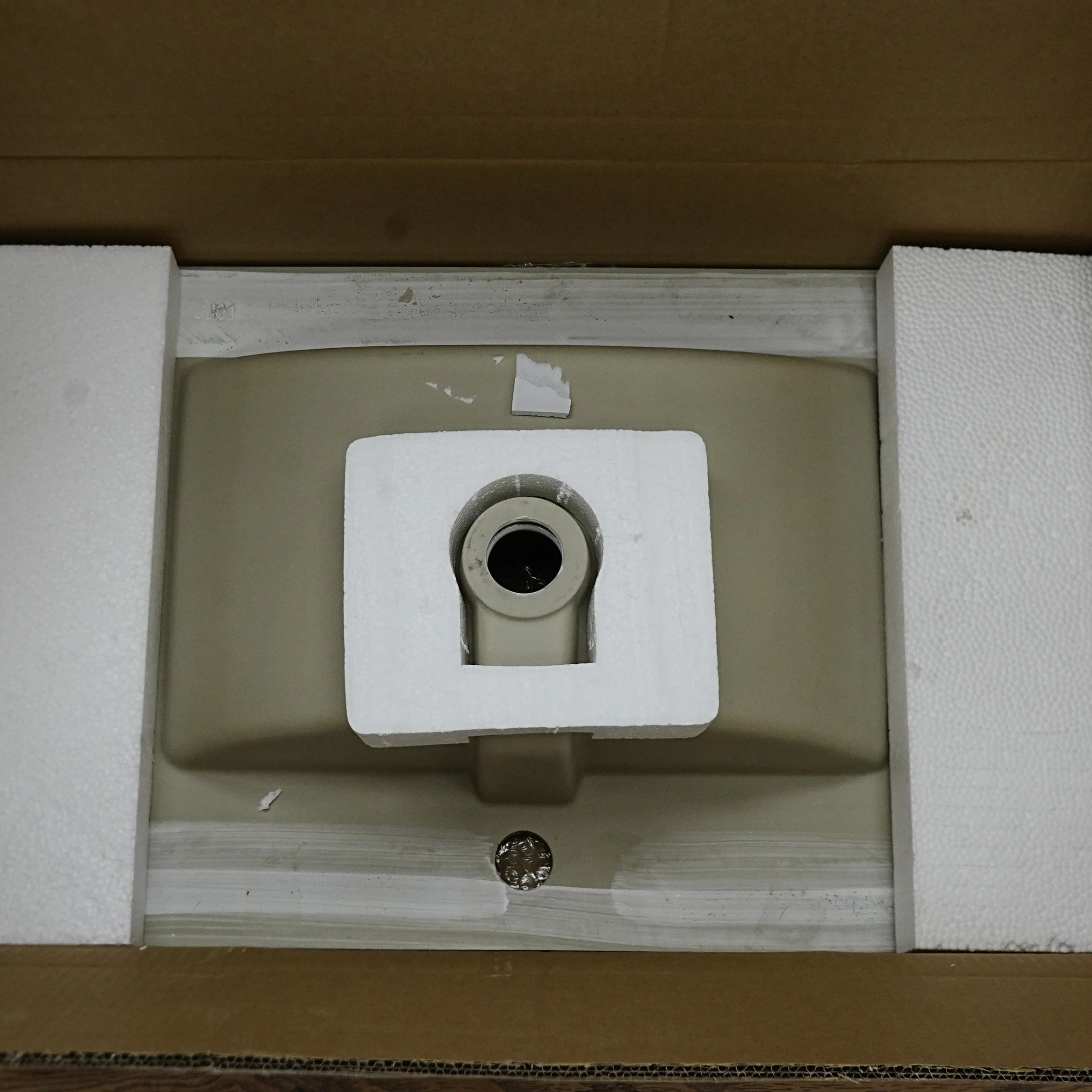 30x18-Inch – White Ceramic Drop‑In Bathroom Sink: 1 Faucet Hole – LJ‑9275 - Image 3