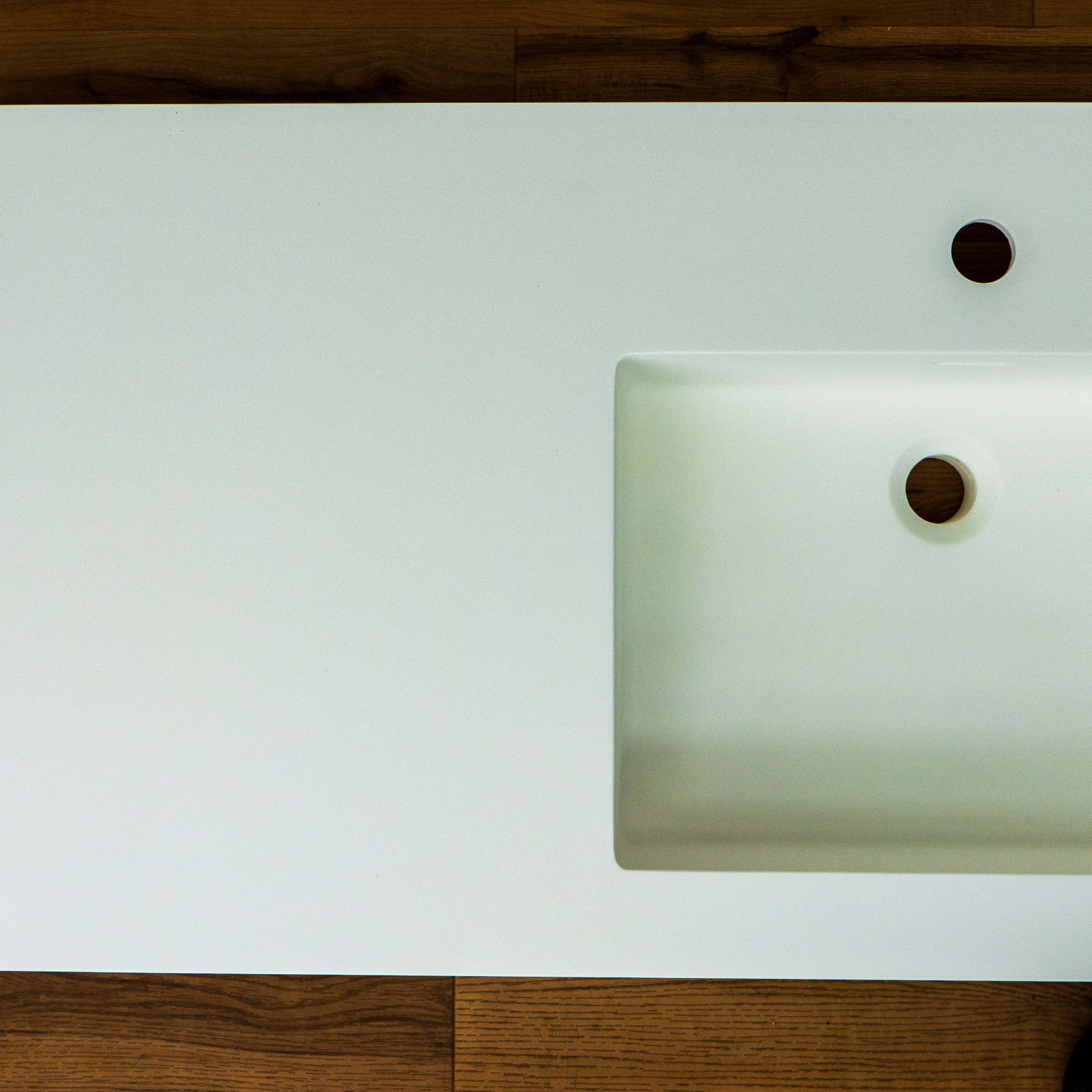 42" Bathroom Sink 1 Faucet Hole - White - Image 8