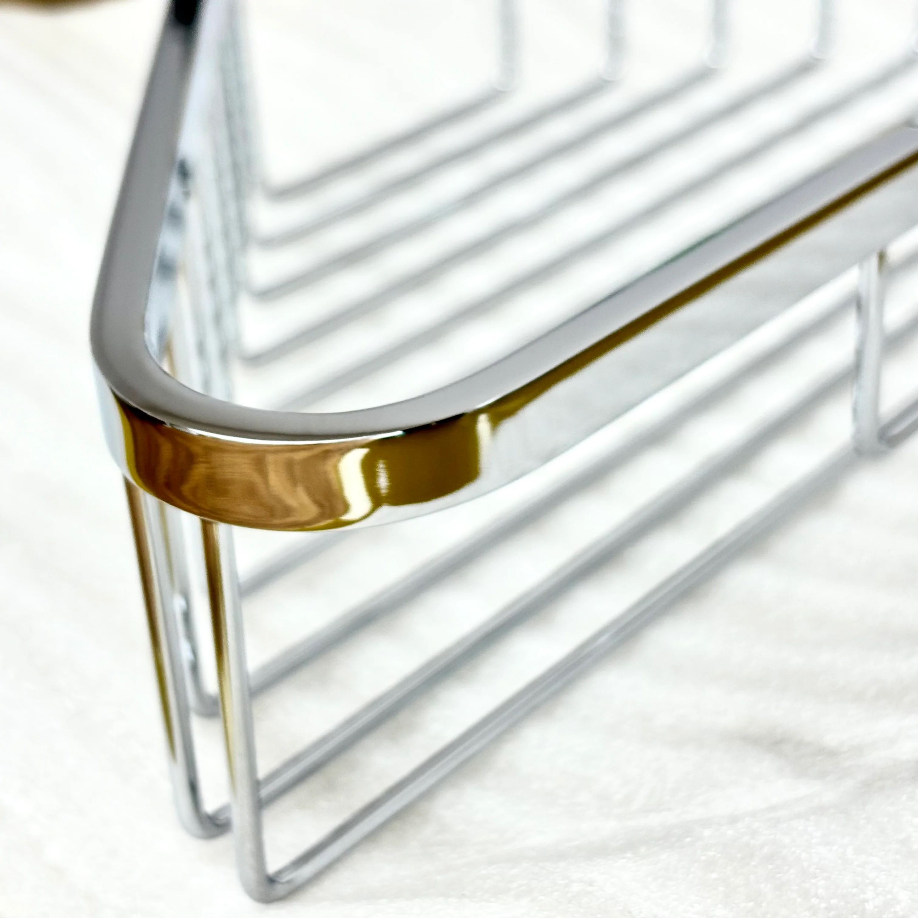 9.5-Inch Corner Soap Basket in Polished Chrome, 2735 - Image 4