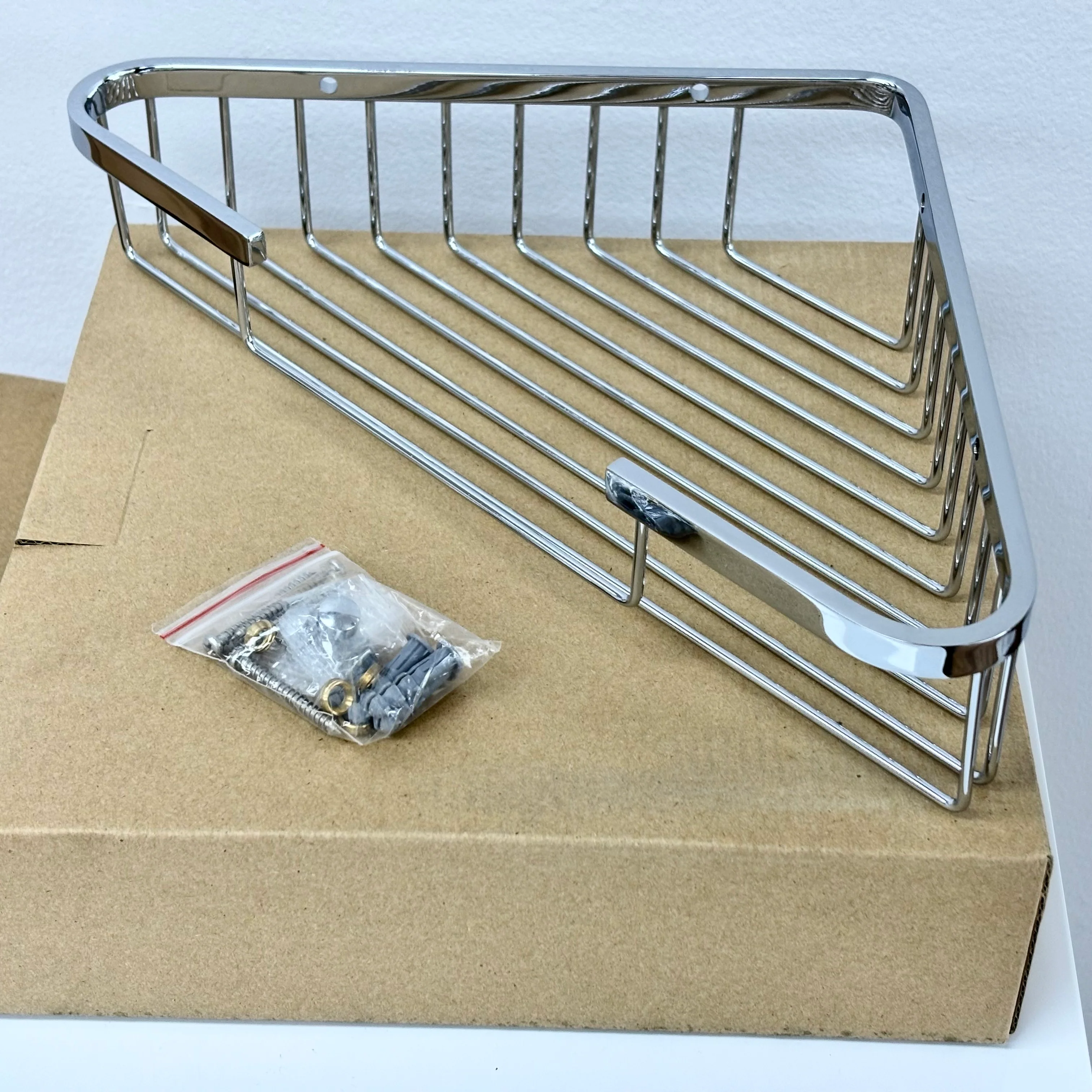 9.5-Inch Corner Soap Basket in Polished Chrome, 2735 - Image 7