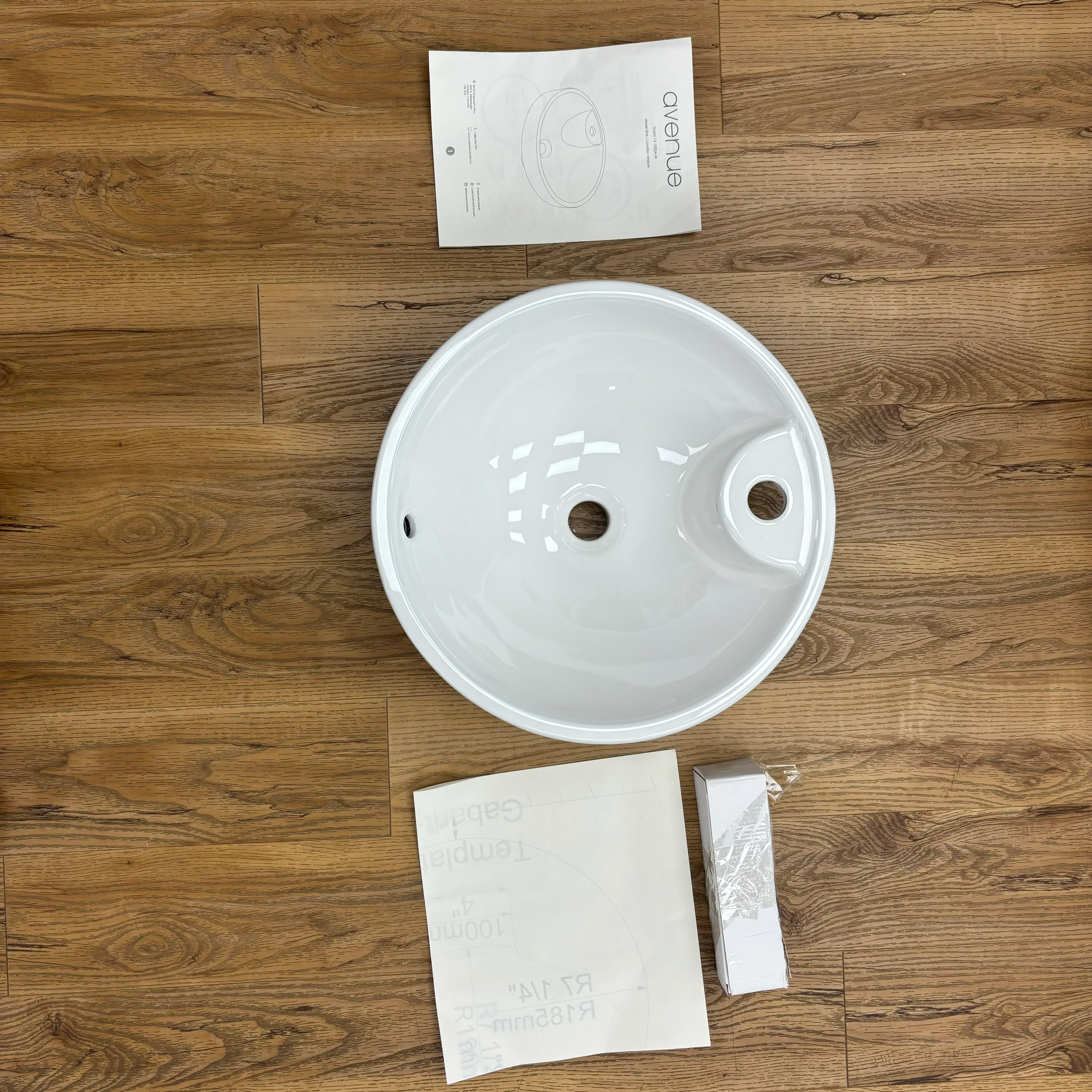 Grant 17-Inch Round Vessel Sink, 13-1500A-W - Image 9