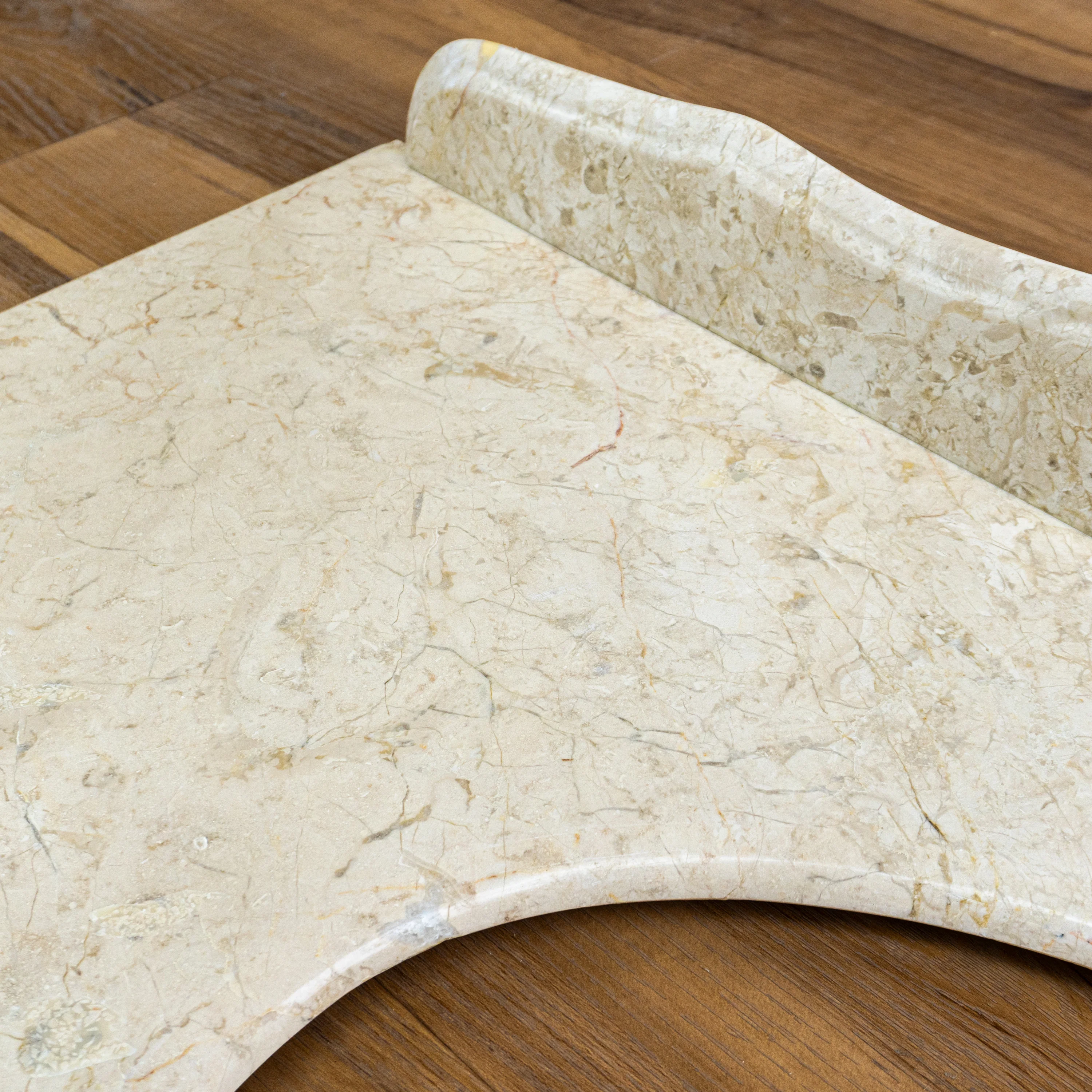 Godi 46" Vanity Countertop w/ Backsplash - Crema Nuovo Marble - Image 5