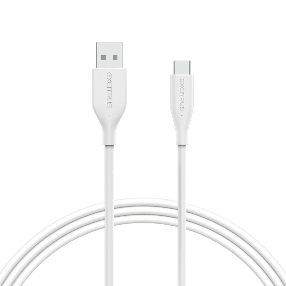 Excitrus Premium USB A to USB C Cable in White - Image 3