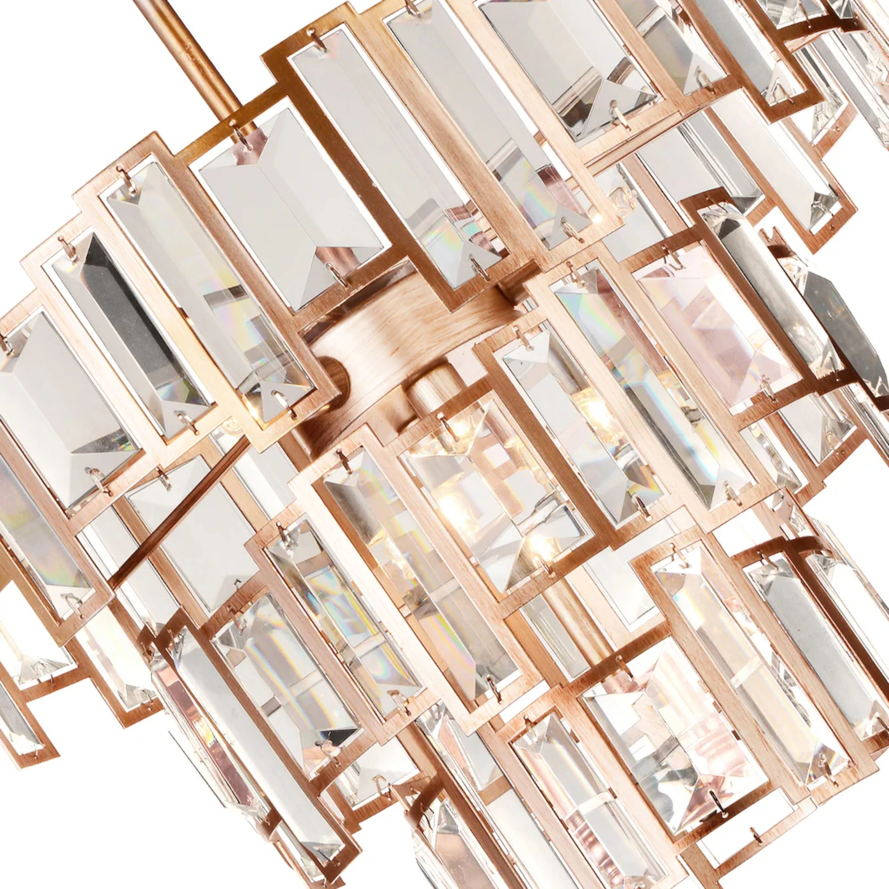 Quida 5-Light Chandelier - Champagne Finish - 18 inch ⌀ - Image 3