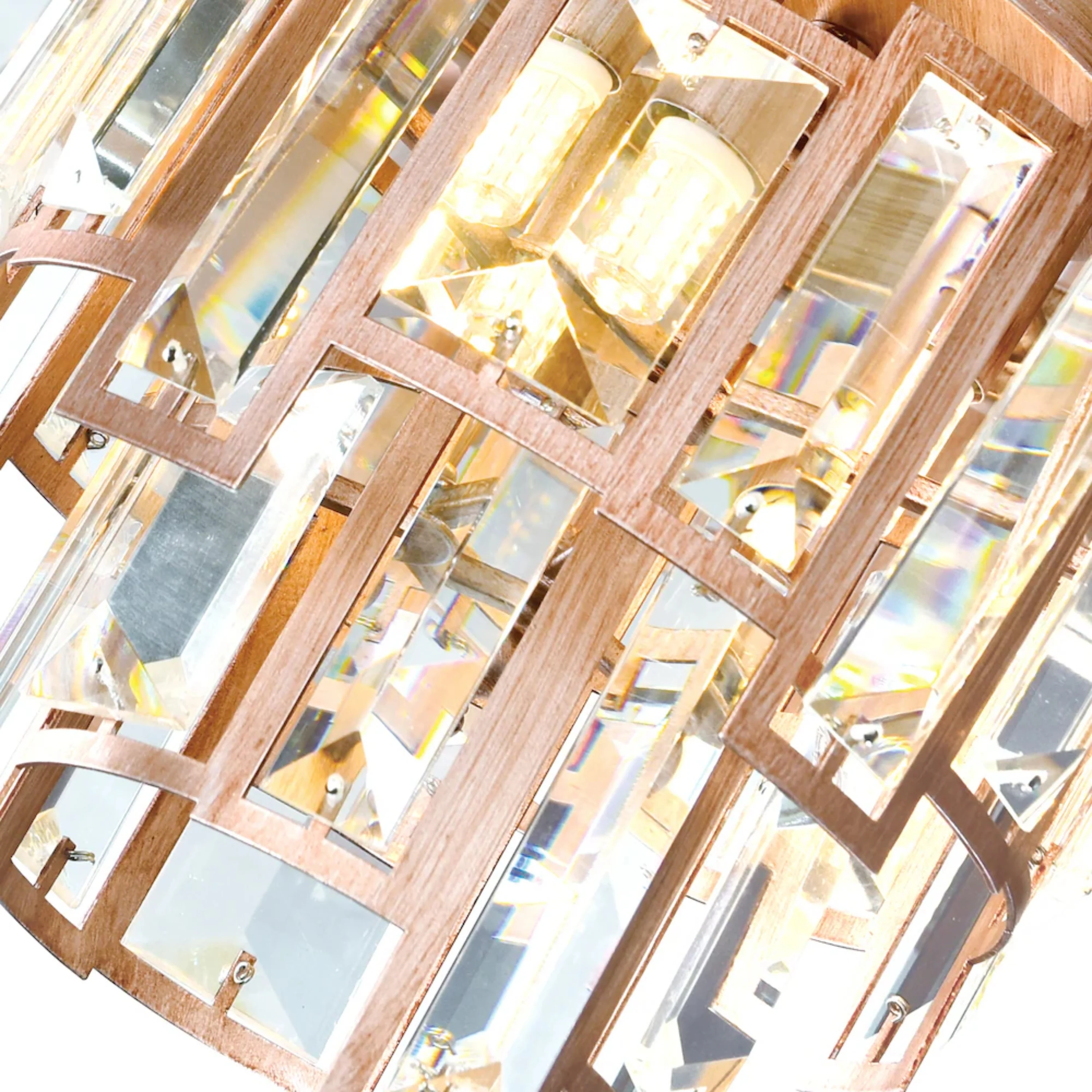 Quida 5-Light Chandelier - Champagne Finish - 18 inch ⌀ - Image 4