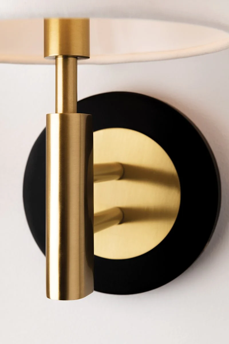 Robbie 1-Light Wall Sconce - Aged Brass - Image 3